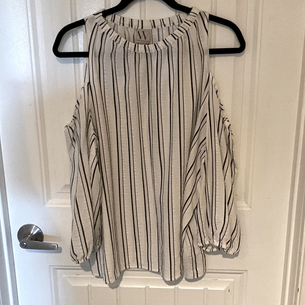 Worthington Black and White Blouse